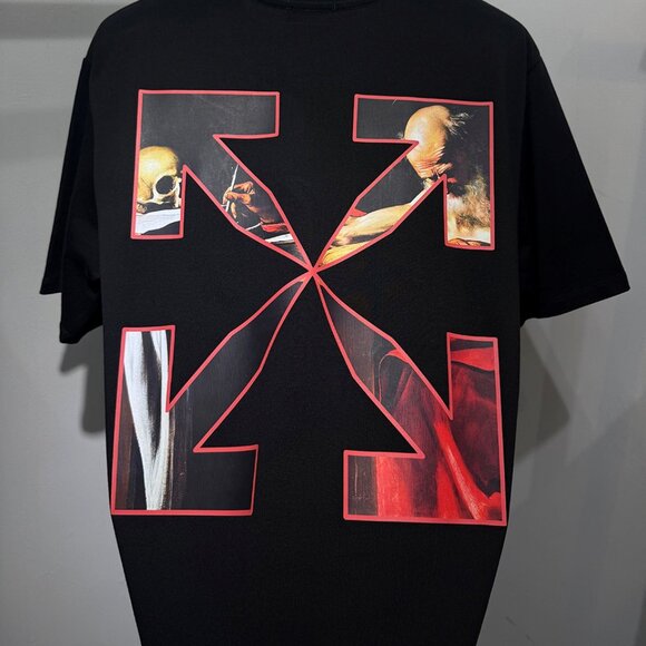 Off-White Slim-Fit Caravaggio Black T-Shirt - Picture 7 of 7